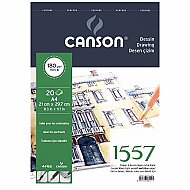 CANSON 1557 ÜSTTEN SPİRALLİ ÇİZİM BLOĞU A4 20 YAPRAK 180gr (FCNS18020A4US) - CANSON