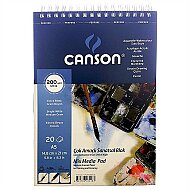 CANSON FİNEFACE ÜSTTEN SPİRALLİ ÇİZİM BLOĞU A5 20 YAPRAK 200gr (FCNS20020A5US) - CANSON