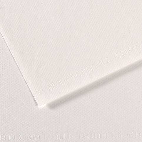 CANSON 335 Mİ-TEİNTİES FON KARTONU 50x65 WHİTE 160gr (200271104) - 1