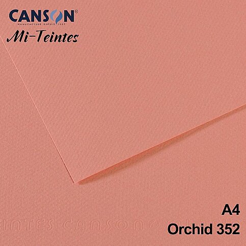 Canson 352 Mi-Teinties Fon Kartonu A4 Dark Pink 160gr (200321661) - 1