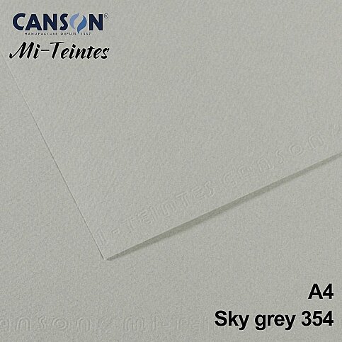 Canson 354 Mi-Teinties Fon Kartonu A4 Sky Grey 160gr (200331662) - 1