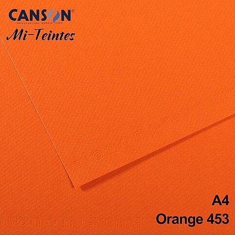 Canson 453 Mi-Teinties Fon Kartonu A4 Orange 160gr (200321672) - 1