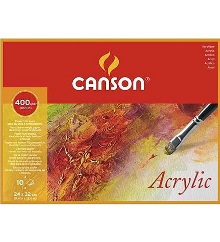 CANSON CANACRYLİQ ÇİZİM BLOĞU 24x32 10 YAPRAK 400gr (200807408) - 1