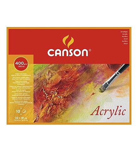 CANSON CANACRYLİQ ÇİZİM BLOĞU 32x41 10 YAPRAK 400gr (200807409) - 1