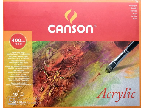 CANSON CANACRYLİQ ÇİZİM BLOĞU 32x41 10 YAPRAK 400gr (807409) - 1