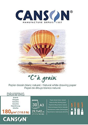 CANSON YAPIŞKANLI ESKİZ BLOĞU A3 30 YAPRAK 180gr (400060578) - 1