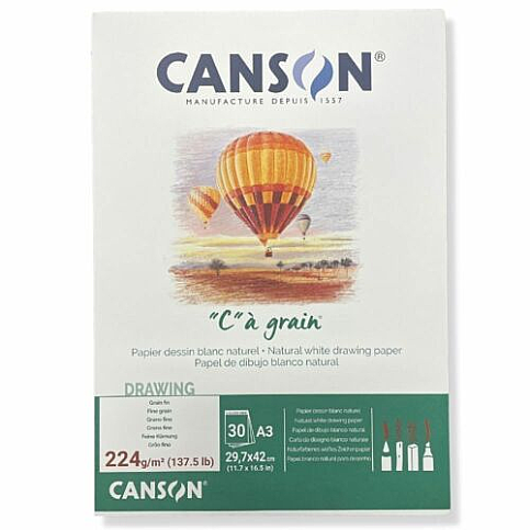 Canson Yapışkanlı Eskiz Bloğu A3 30 Yaprak 224gr (400060602) - 2