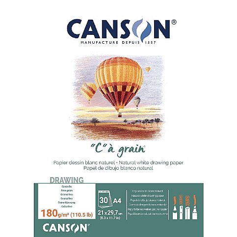 CANSON YAPIŞKANLI ESKİZ BLOĞU A4 30 YAPRAK 180gr (400060577) - 2