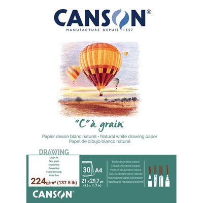 CANSON YAPIŞKANLI ESKİZ BLOĞU A4 30 YAPRAK 224gr (400060600) - 1