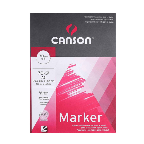 CANSON MARKER LAYOUT ÇİZİM BLOĞU A3 70 YAPRAK 70gr (97233) - 1