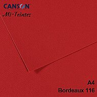 CANSON 116 Mİ-TEİNTİES FON KARTONU A4 BORDEAUX 160gr (200321630) - CANSON