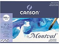 CANSON MONTVAL ÇİZİM BLOĞU 18x25 12 YAPRAK 300gr (200807317) - CANSON