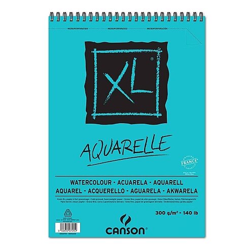 CANSON XL AQUARELLE SPİRALLİ SULU BOYA BLOĞU A5 20 YAPRAK 300gr (400082843) - 1
