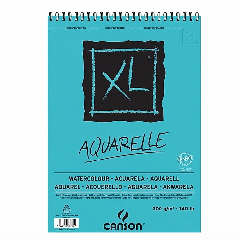 CANSON XL AQUARELLE SPİRALLİ SULU BOYA BLOĞU A5 20 YAPRAK 300gr (400082843) - 1