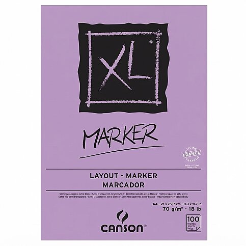 CANSON XL MARKER ÇİZİM BLOĞU A4 100 YAPRAK 70gr (200297236) - 1