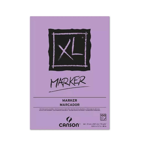 Canson Xl Marker Çizim Bloğu A4 100 Yaprak 70Gr (200297236) - 1