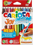 CARİOCA 40615 JOY SÜPER YIKANABİLİR KEÇELİ KALEM 24 RENK - CARİOCA