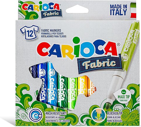 CARİOCA 40957 CROMATEX KUMAŞ BOYAMA KALEMİ 12 RENK - 1