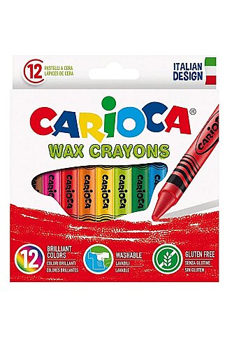 CARİOCA 42365 WAX CRAYONS PASTEL BOYA KALEMİ 12 RENK - 1