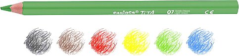 CARİOCA 42791 TİTA JUMBO ÜÇGEN KURU BOYA 12 RENK - 2