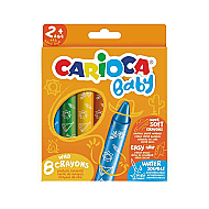 CARİOCA 42892 SÜPER CRAYONS PASTEL BOYA KALEMİ JUMBO 8 RENK - CARİOCA