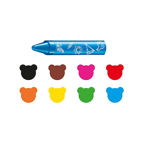 CARİOCA 42892 SÜPER CRAYONS PASTEL BOYA KALEMİ JUMBO 8 RENK - 2