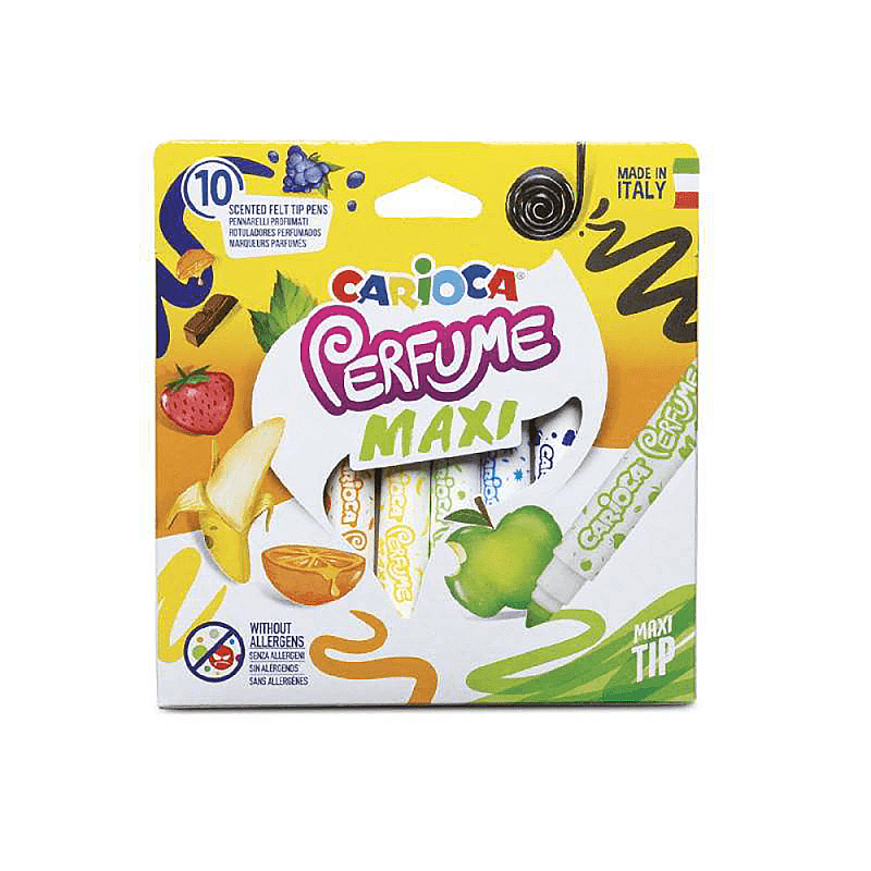 CARİOCA 42989 KOKULU JUMBO KEÇELİ KALEMİ 10 RENK