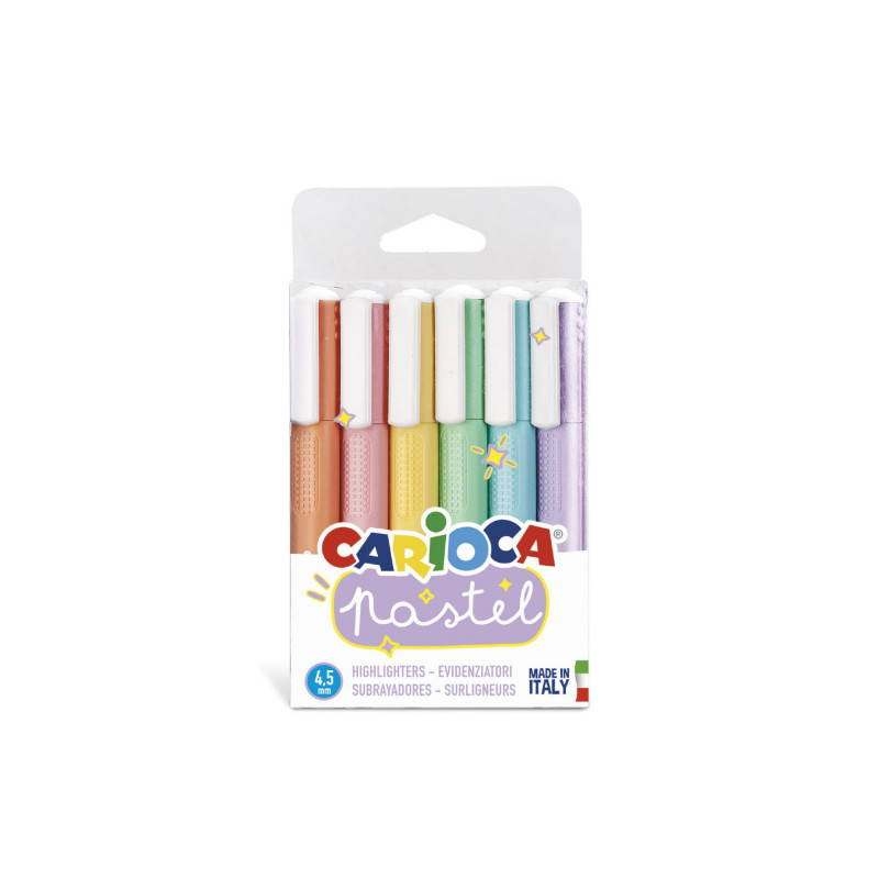 CARİOCA 43033 FOSFORLU KALEM SETİ PASTEL 6 RENK