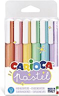 CARİOCA 43033 FOSFORLU KALEM PASTEL 6 RENK - CARİOCA