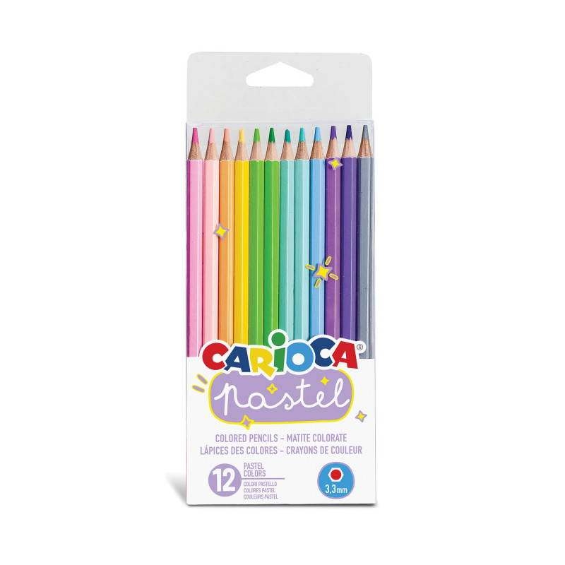 CARİOCA 43034 PASTEL RENKLER KURU BOYA KALEMİ 12 RENK