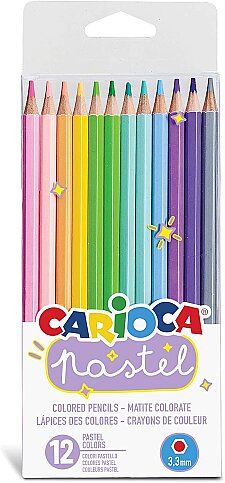 CARİOCA 43034 KURU BOYA KALEMİ PASTEL 12 RENK - 1