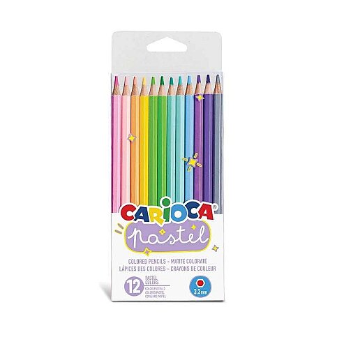 CARİOCA 43034 KURU BOYA KALEMİ PASTEL 12 RENK - 1