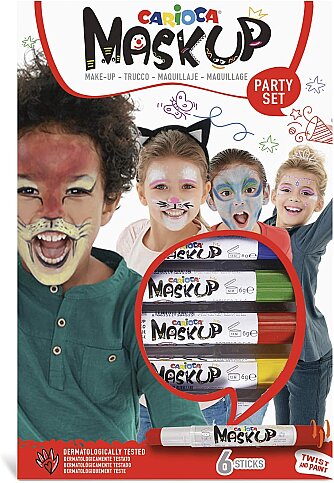 CARİOCA 43052 YÜZ BOYASI 6gr 6 RENK PARTY - 1
