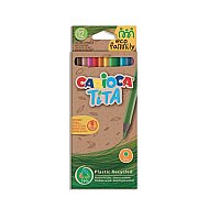 CARİOCA 43097 ECO FAMİLY TİTA KURU BOYA KALEMİ 12 RENK - CARİOCA