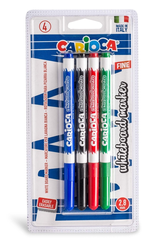 CARİOCA 43231 BEYAZ TAHTA KALEMİ 2.8mm 4 RENK