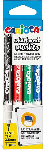 CARİOCA 43231 BEYAZ TAHTA KALEMİ 2.8mm 4 RENK - 1