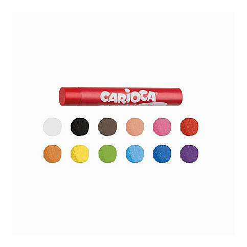 CARİOCA 43277 YAĞLI PASTEL BOYA KALEMİ 12 RENK - 2