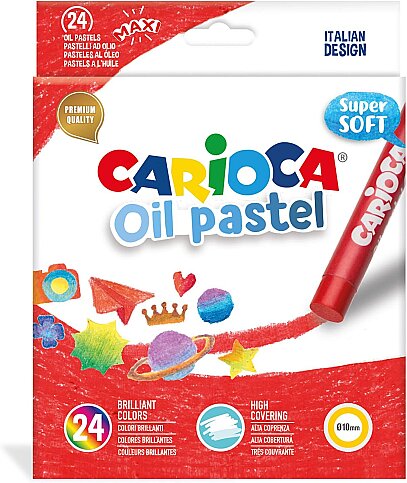 CARİOCA 43278 YAĞLI PASTEL BOYA KALEMİ 24 RENK - 1