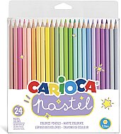 CARİOCA 43310 KURU BOYA KALEMİ PASTEL 24 RENK - 1