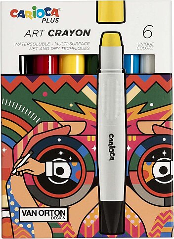 CARİOCA 45212 PLUS ART CRAYONS PASTEL BOYA 6 RENK - 1
