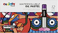 CARİOCA 45214 PLUS WATERSOLUBLE YAĞLI PASTEL BOYA KALEMİ 12 RENK - CARİOCA