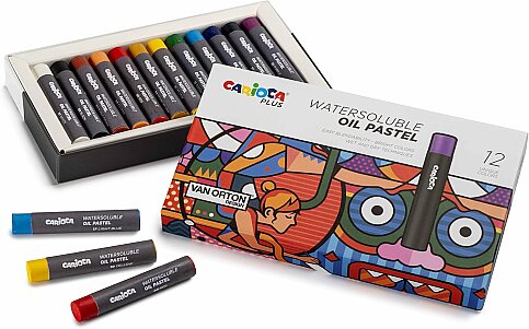 CARİOCA 45214 PLUS WATERSOLUBLE YAĞLI PASTEL BOYA KALEMİ 12 RENK - 2