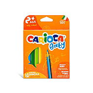 CARİOCA 42819 BABY JUMBO ÜÇGEN KURU BOYA 10 RENK - CARİOCA