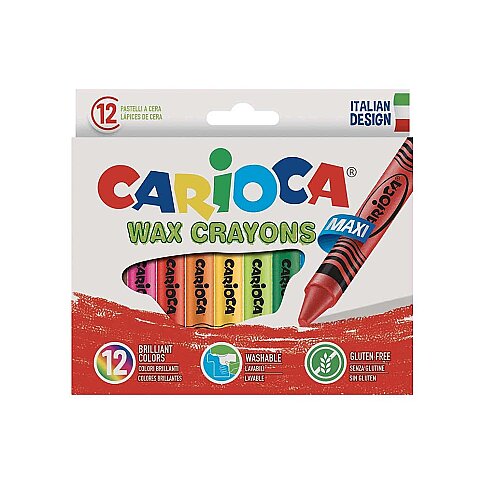 CARİOCA 42369 JUMBO YIKANABİLİR PASTEL BOYA 12 RENK - 1