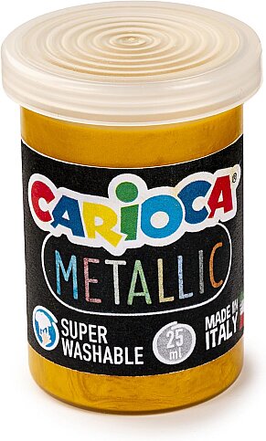 CARİOCA KO026 METALİK TEMPERA SULU BOYA YIKANABİLİR 6x25ml 6 RENK - 2