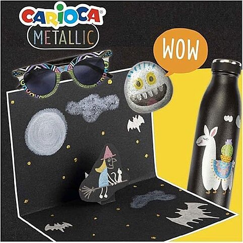 CARİOCA KO026 METALİK TEMPERA SULU BOYA YIKANABİLİR 6x25ml 6 RENK - 3