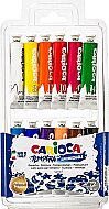 CARİOCA KO116 TEMPERA TÜP GUAJ BOYA SÜPER YIKANABİLİR 12 RENK 12x12ml - CARİOCA