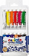 CARİOCA KO116 TEMPERA TÜP GUAJ BOYA SÜPER YIKANABİLİR 12 RENK 12x12ml - CARİOCA