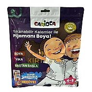 CARİOCA LN-80006 BOYANABİLİR T-SHİRT KEÇELİ KALEM HEDİYELİ (4-5 YAŞ) - CARİOCA