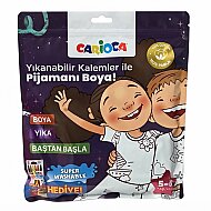 CARİOCA LN-80007 BOYANABİLİR T-SHİRT KEÇELİ KALEM HEDİYELİ (5-6 YAŞ) - CARİOCA